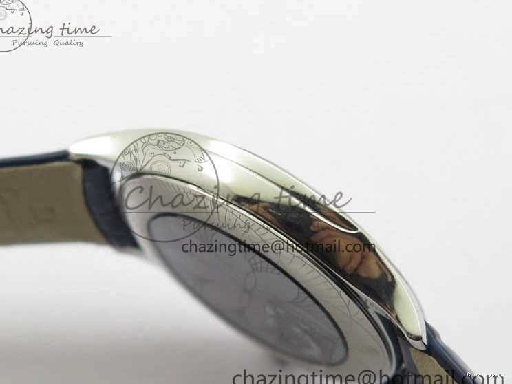 0412 Ladies’ De Ville Trésor Diamond Blue Dial Blue Fabric Watch OXF 1:1 Best Edition Swiss Quartz Upgraded 7892